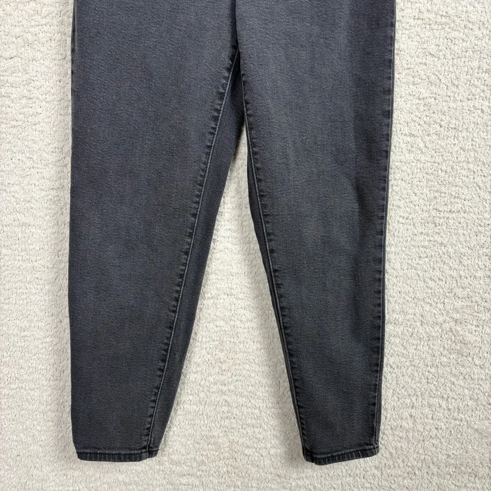 Levis Silvertab Jeans Womens 27 Black Mom Jean‎ High Rise Barrell Zip Fly Denim